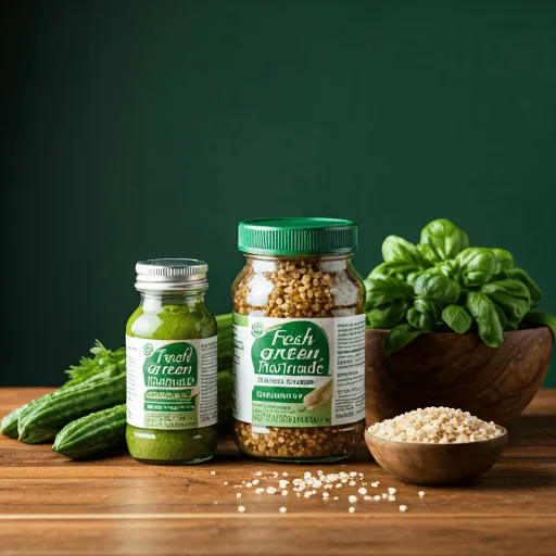 Frische Minze, Koriander und grüne Chili für die Marinade