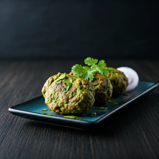 Sattgrüner Hariyali-Kabab direkt vom Grill