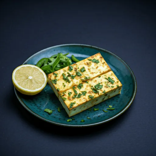Hariyali Paneer Kabab mit frischen Kräutern